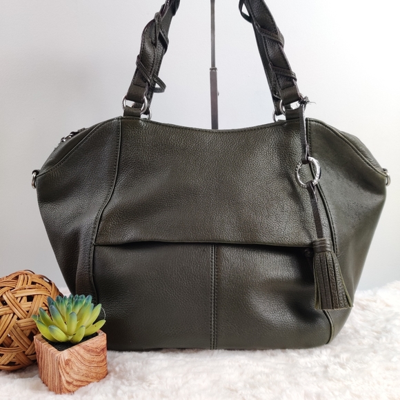 Sanctuary Handbags - Sanctuary olive green beanstalk handle satchel